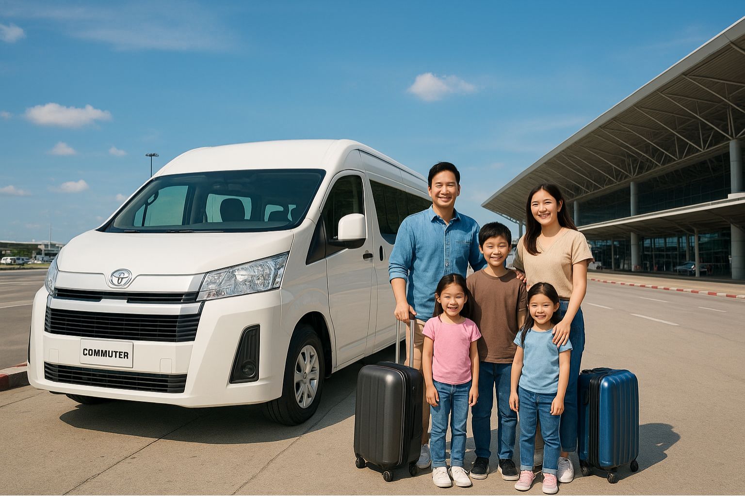 ขั้นตอนการเช่ารถตู้รับส่งสนามบิน ที่ทำให้เดินทางได้ตรงเวลาที่สุด